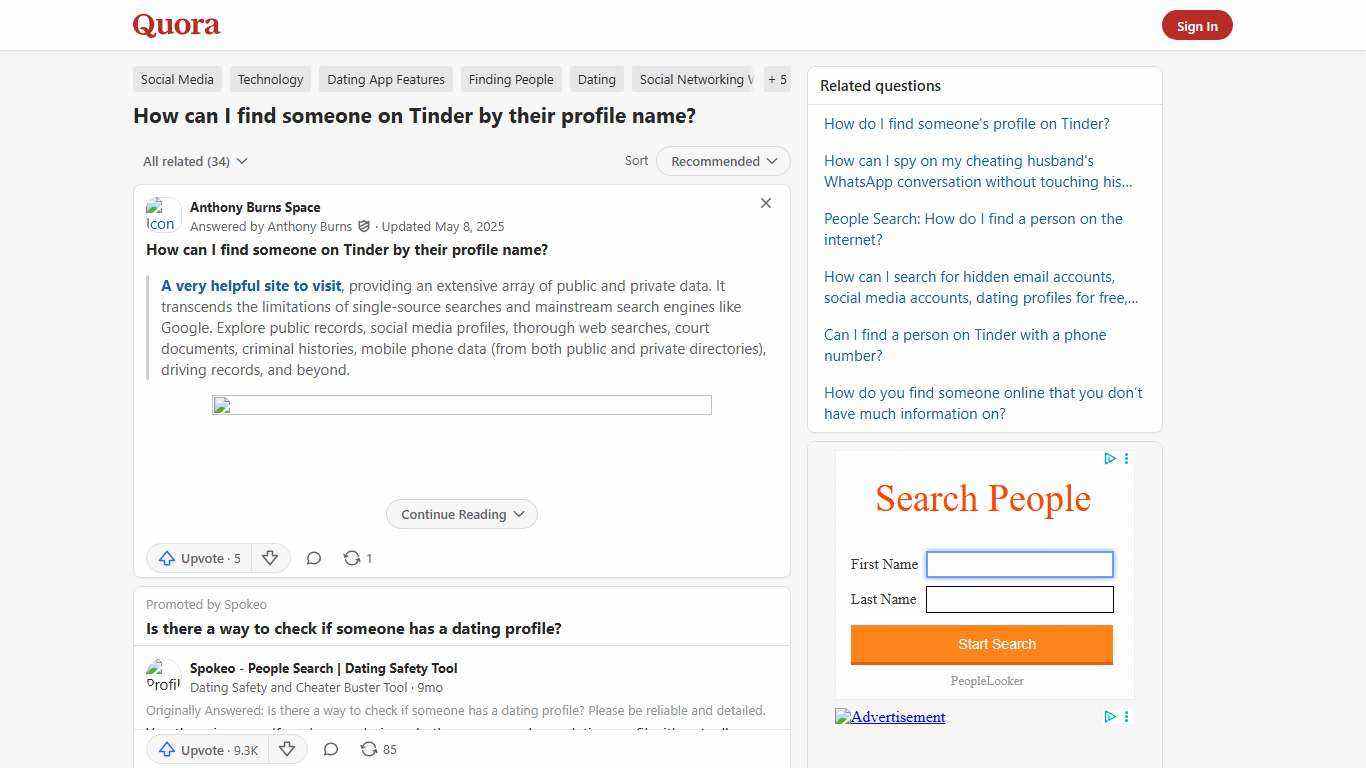 How to find someone on Tinder by their profile name - Quora